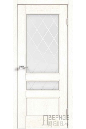 Межкомнатная дверь Classico 3V ПО Ромб светлый Ясень Белый от производителя VellDoris