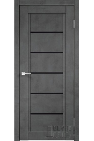 Межкомнатная дверь Next 1 ПО Лакобель черное Муар темный от производителя VellDoris