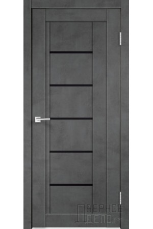 Межкомнатная дверь Next 3 ПО Лакобель черное Муар темный от производителя VellDoris