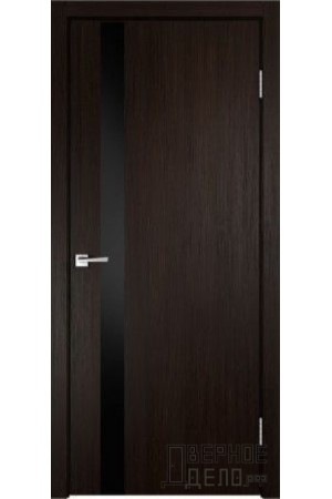 Межкомнатная дверь Smart Z1 ПО Лакобель черное Венге от производителя VellDoris