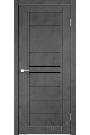 Межкомнатная дверь Next 2 ПО Лакобель черное Муар темный от производителя VellDoris